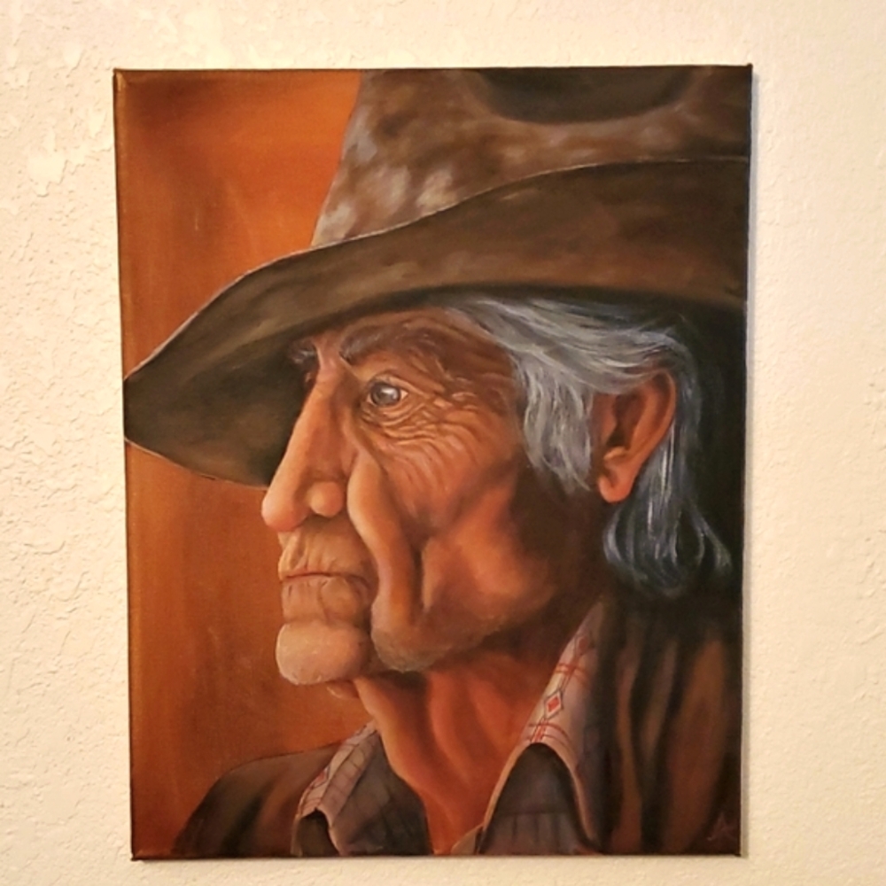 Origional Art Oil Painting 'Life's Determination'  by artist